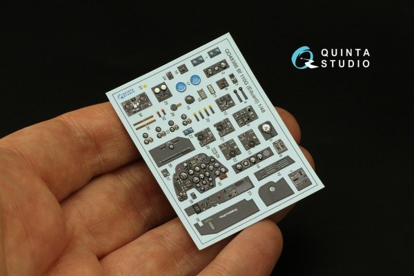 Quinta Studio QD48386 BF 110G 3D-Printed &amp; coloured Interior on decal paper (Eduard) 1/48