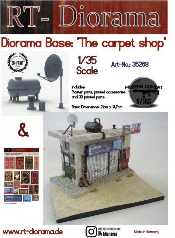 RT-Diorama 35268 Diorama-Base: &quot;The carpet shop&quot; 1/35