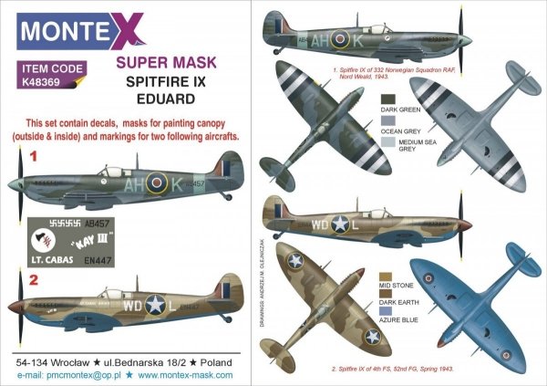 Montex K48369 SPITFIRE IX 1/48