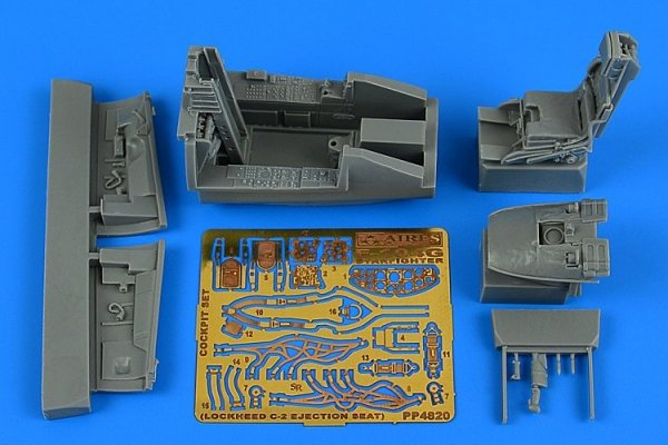 Aires 4820 F-104G Starfighter cockpit set (C-2 ej. seat) 1/48 KINETIC