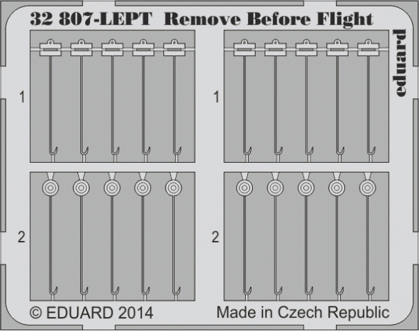 Eduard 32807 Remove Before Flight FABRIC 1/32