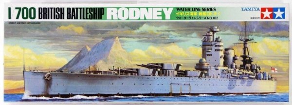 Tamiya 77502 British Battleship Rodney 1/700