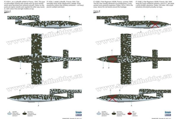 Special Hobby 48192 Spitfire Mk.XII against V-1 Flying Bomb 2 modele + figurka 1/48