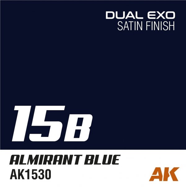 AK Interactive AK1559 DUAL EXO SET 15 – 15A ULTRA BLUE &amp; 15B ALMIRANT BLUE