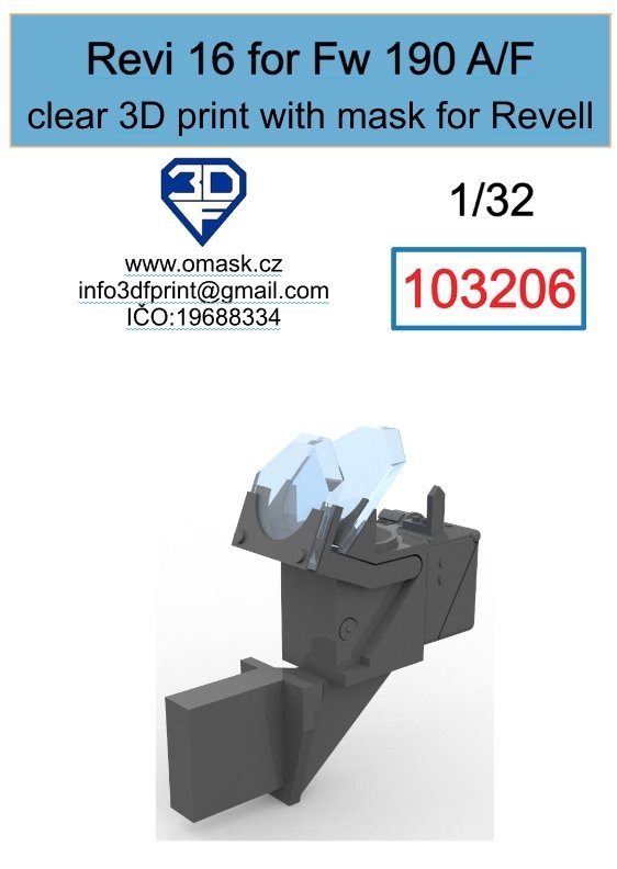 Omask 103206 Revi 16 for Fw 190A/F (Revell) 1/32