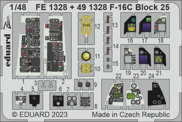 Eduard BIG49364 F-16C Block 25 KINETIC MODEL 1/48