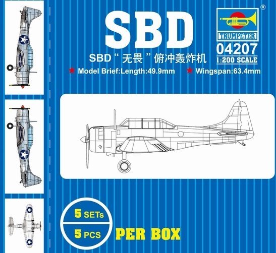 Trumpeter 04207 SBD fearless dive bomber 1/200