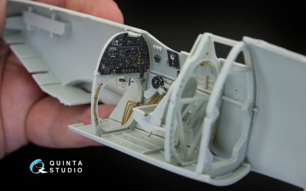Quinta Studio QD32043 Spitfire Mk. II 3D-Printed &amp; coloured Interior on decal paper (for Revell kit) 1/32