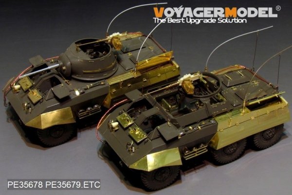 Voyager Model PEA335 WWII US M8/M20 armored car side skirts/stowage bins (For TAMIYA 35228 35234) 1/35