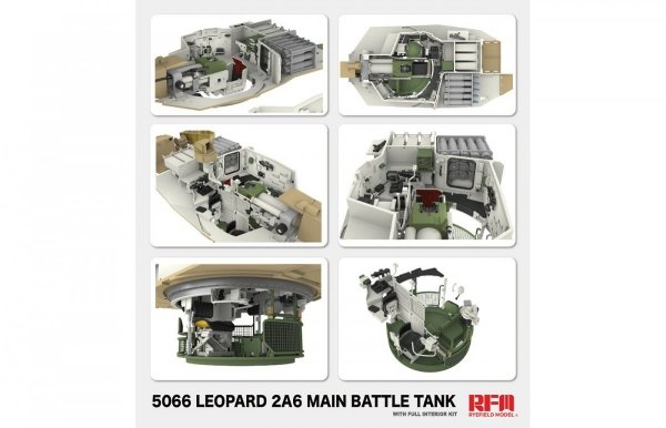 Rye Field Model 5066 Leopard 2 A6 - FULL INITERIOR 1/35