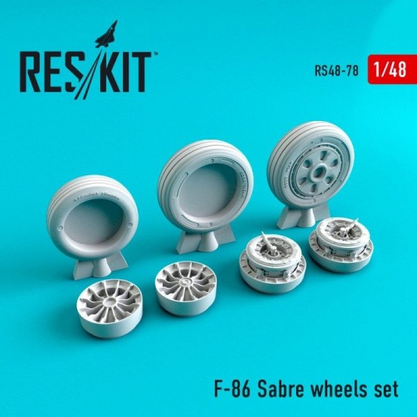 RESKIT RS48-0078 F-86 Sabre wheels set 1/48