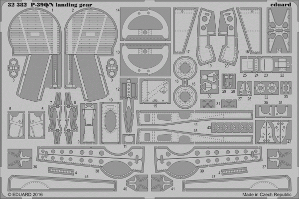 Eduard 32382 P-39Q/ N landing gear 1/32 KITTY HAWK