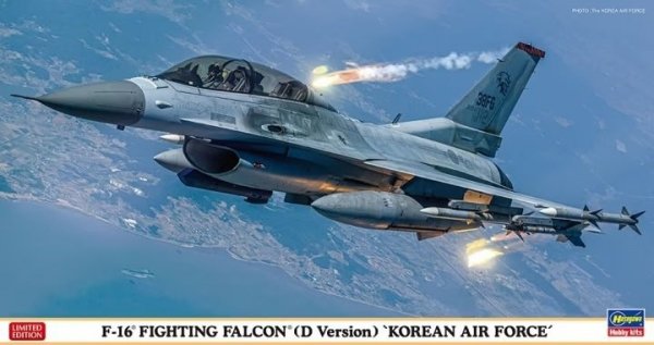 Hasegawa 07512 F-16 Fighting Falcon (D Version) `Korean Air Force` 1/48