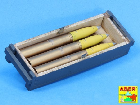 Aber 16014 8,8 cm Tiger I high-explosive Ammo with box (1:16)
