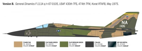 Italeri 91232 F-111A Aardvark 1/72