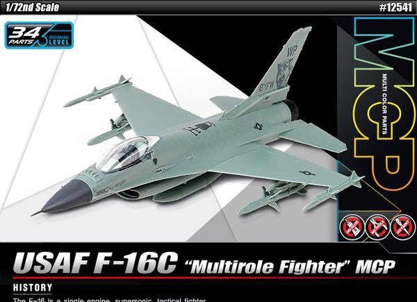 Academy 12541 USAF F-16C Multirole Fighter MCP 1/72