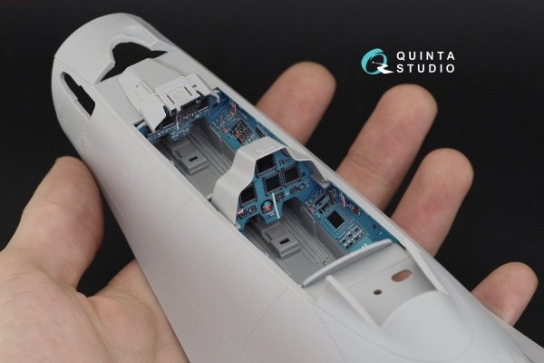 Quinta Studio QD32095 Su-30SM 3D-Printed &amp; coloured Interior on decal paper (conversion for Trumpeter Su-30MKK ) 1/32