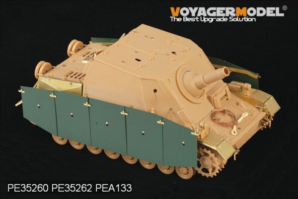 Voyager Model PEA133 WWII German Sturmpanzer IV Brummbar Early Version Side Skirts (For Tristar 35038) 1/35