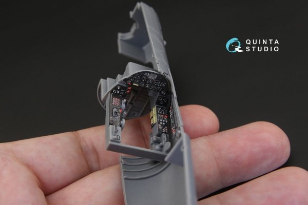 Quinta Studio QD48108 F4U-1D 3D-Printed &amp; coloured Interior on decal paper (for Tamiya kit) 1/48
