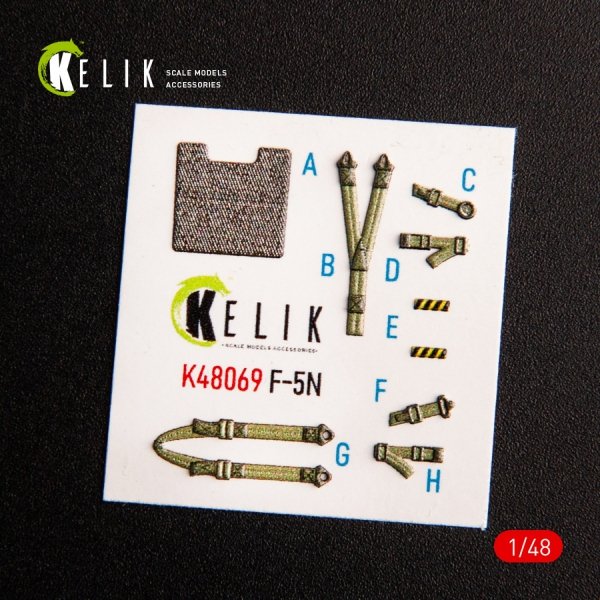 KELIK K48069 F-5N INTERIOR 3D DECALS FOR AFV CLUB KIT 1/48