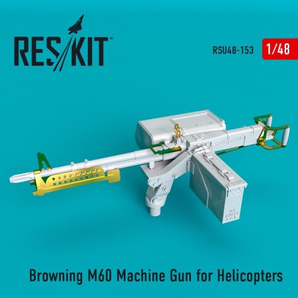 RESKIT RSU48-0153 Browning M60 Machine Gun for Helicopters 1/48