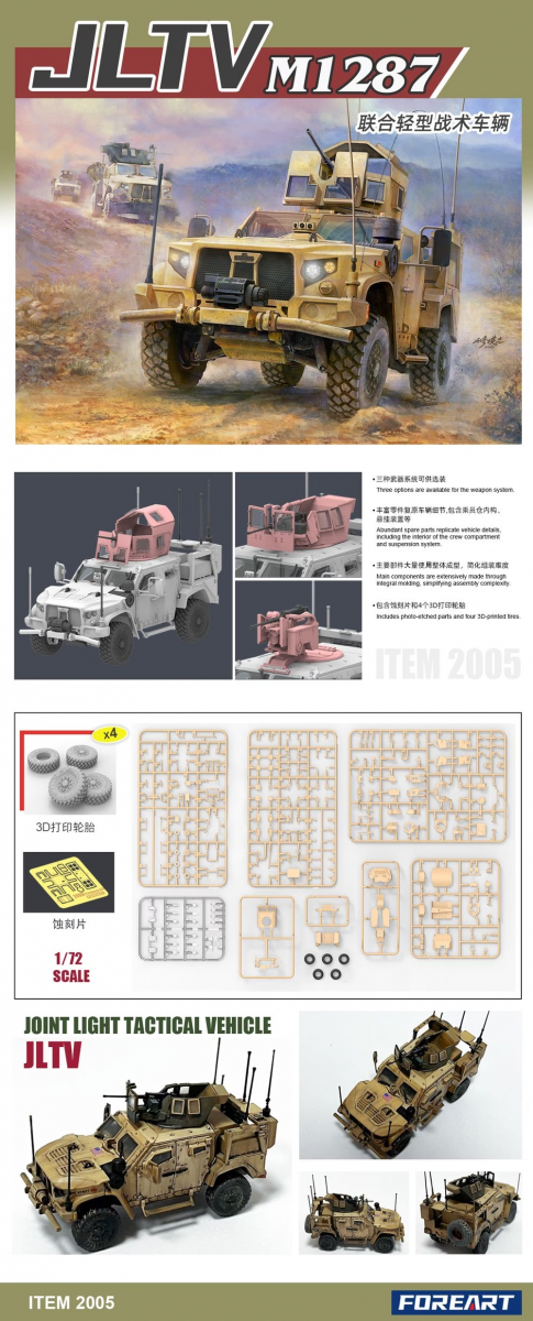 ForeArt 2005 M1278 JLTV Joint Light Tactical Vehicle 1/72