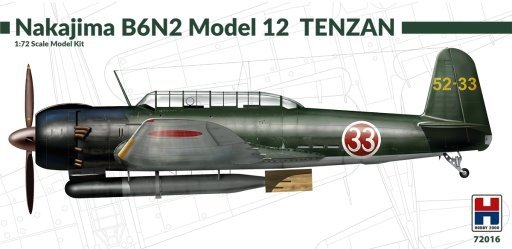 Hobby 2000 72016 Nakajima B6N2 Model 12 Tenzan 1/72