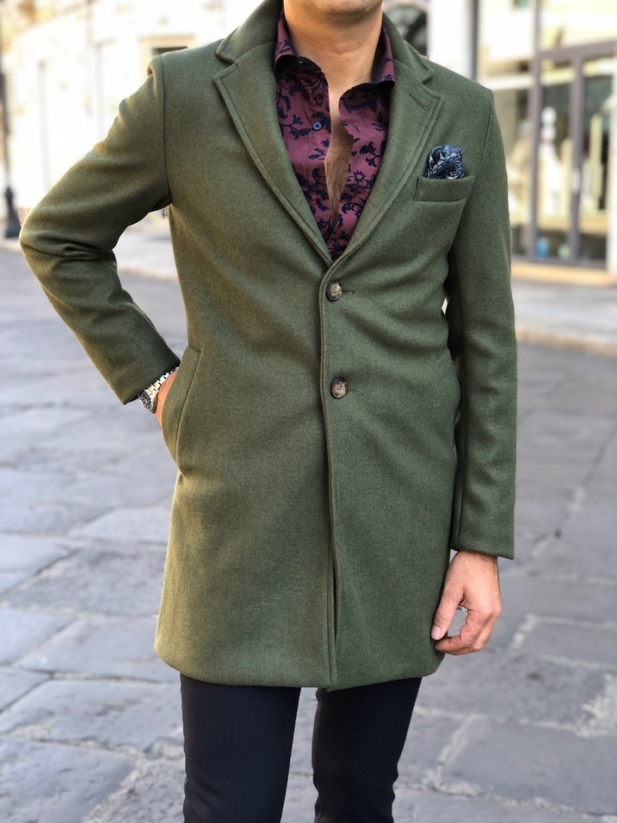 Cappotto uomo, verde - Cappotto verde uomo - Loden uomo - Abbigliamento  online - Gogolfun.it