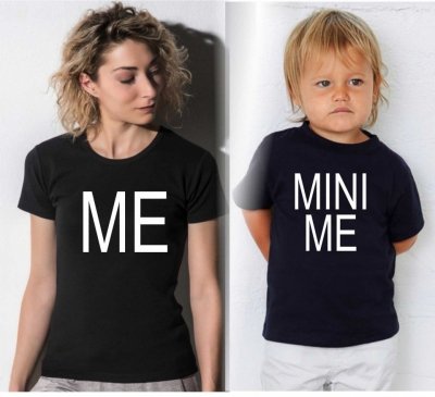 T-shirt a coppia mamma e figlio/a