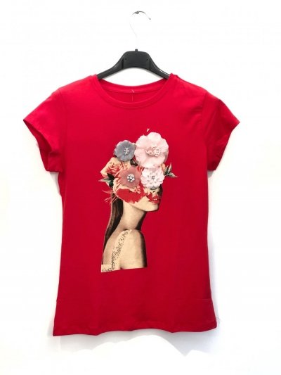 Koszulka damska - Czerwona 