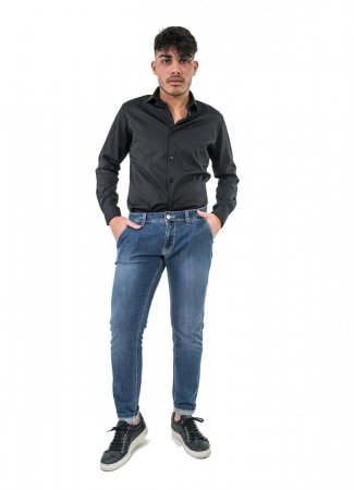 Jeans Key Jey - Niebieskie - Slim fit 