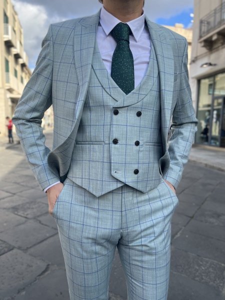 Suit for men, Grey and green - Gogolfun.it