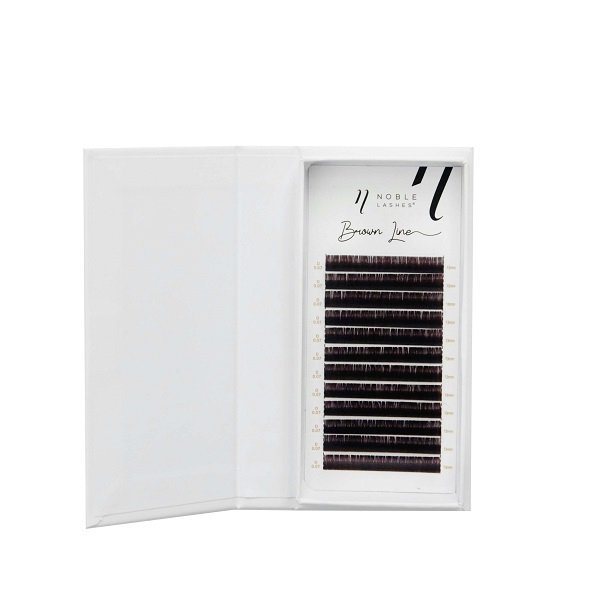 Brown Line Lashes D 0,10 BLACK BROWN