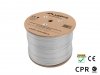 Kabel UFTP Lanberg kat. 6A 305m drut CU szary CPR+ fluke passed