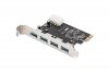 Kontroler USB 3.0 DIGITUS PCIe, 4x USB 3.0, Chipset VL805