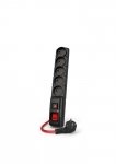 Listwa przeciwprzepięciowa Acar F5 POWER 1,5m czarna