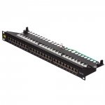 Patch panel 19&quot; Netrack 24-porty kat. 6A FTP wyposażony