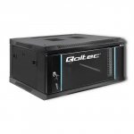 Szafa RACK Qoltec 19&quot; | 4U | 600x280x450 | Czarna | Wisząca