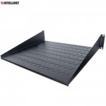 Półka do szafy 19&quot; Intellinet 400mm 2U perforowana, czarna