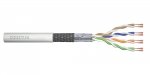 OUTLET: Kabel teleinformatyczny patchcordowy DIGITUS kat.5e, SF/UTP, linka, AWG 26/7, PVC, 100m, szary, karton - OTW OPAK