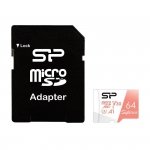 Karta pamięci Silicon Power microSDXC Superior 64GB V30 UHS-1 U3 A1 + ADAPTER