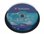 Płyty CD-R Verbatim 52x 700MB Extra Protection (Cake 10)