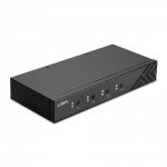 Przełącznik KVM LINDY 4-portowy USB 2.0 &amp; Audio KM Switch