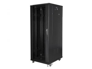 Szafa instalacyjna Rack stojąca 19&quot; 32U 600x800 czarna Lanberg (flat pack)