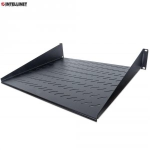 Półka do szafy 19&quot; Intellinet 400mm 2U perforowana, czarna