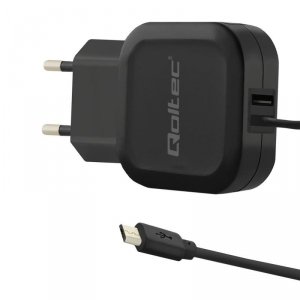 Ładowarka sieciowa Qoltec 17W 5V 3,4A USB + Micro USB