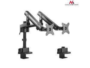 Uchwyt biurkowy na dwa monitory Maclean MC-812 17-32&quot; 2x8kg vesa 75x75 oraz 100x100