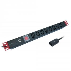 Listwa zasilająca Techly Rackowa 19&quot; 1U, 8xC13 2m.