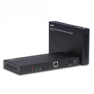 Extender HDMI LINDY 4K60, Audio, IR &amp; RS-232 HDBaseT KVM, Cat.6, 100m