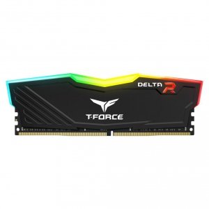 Pamięć DDR4 Team Group T-FORCE Delta RGB 8GB (1x8GB) 3600MHz CL18 1,35V Czarna